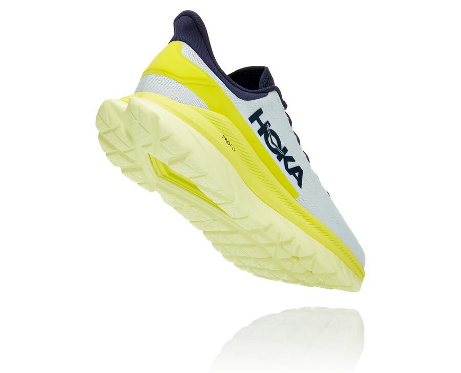 Hoka One One Mach 4 Löparskor Herr - Vita - ZLDFJ-5961